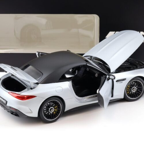 1:18 iScale Mercedes SL 63 4MATIC+ AMG Roadster high-tech silver magno DEALER VERSION