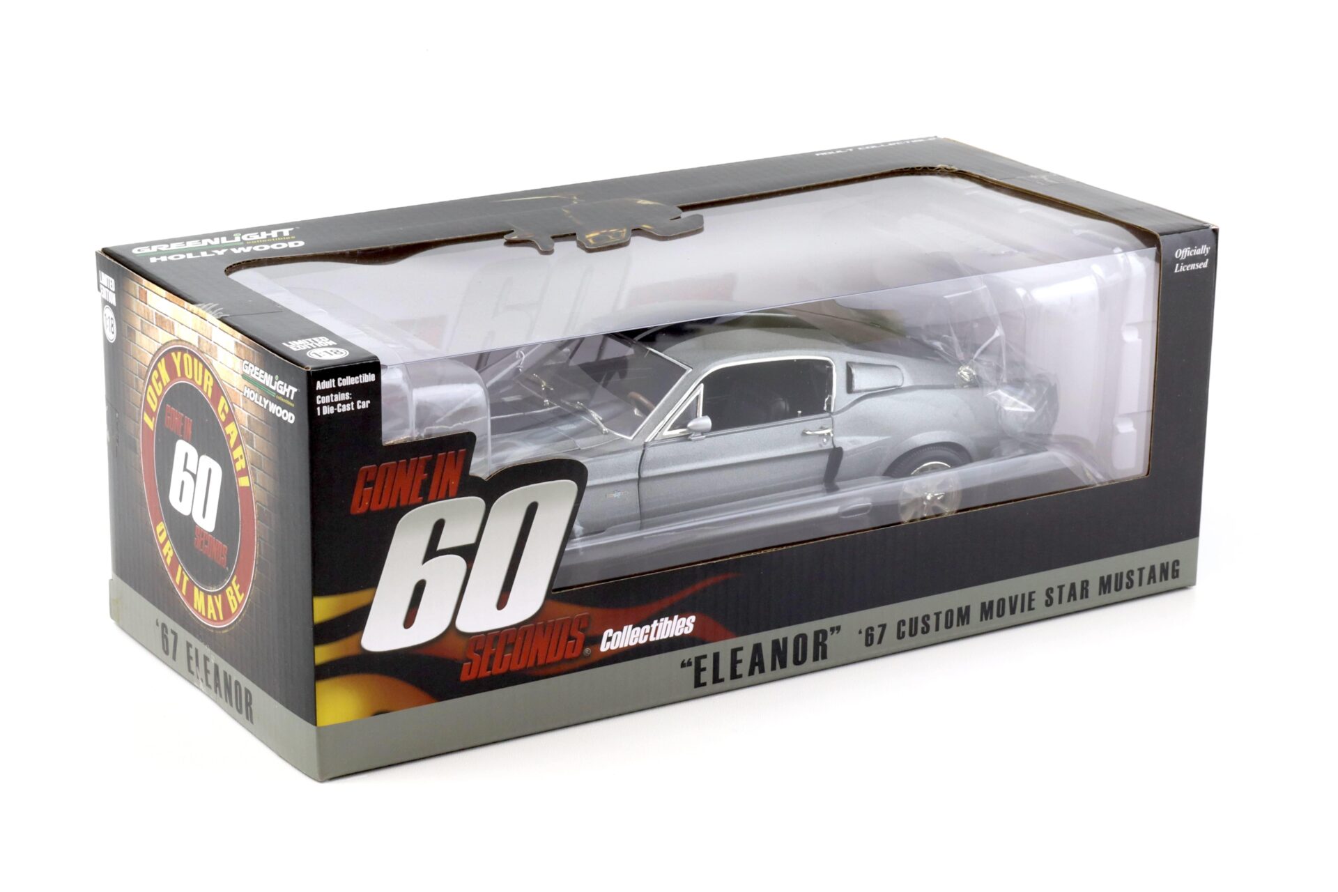 1:18 Greenlight 1967 Ford Mustang Shelby GT500 ELEANOR Gone in 60 Seconds