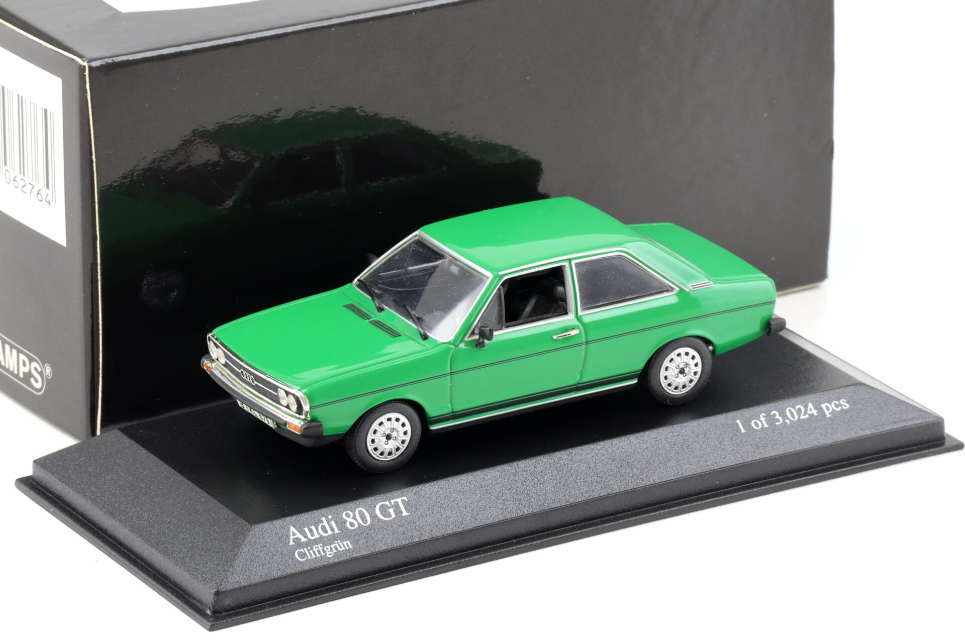 1:43 Minichamps Audi 80 GT 1972 Cliff green