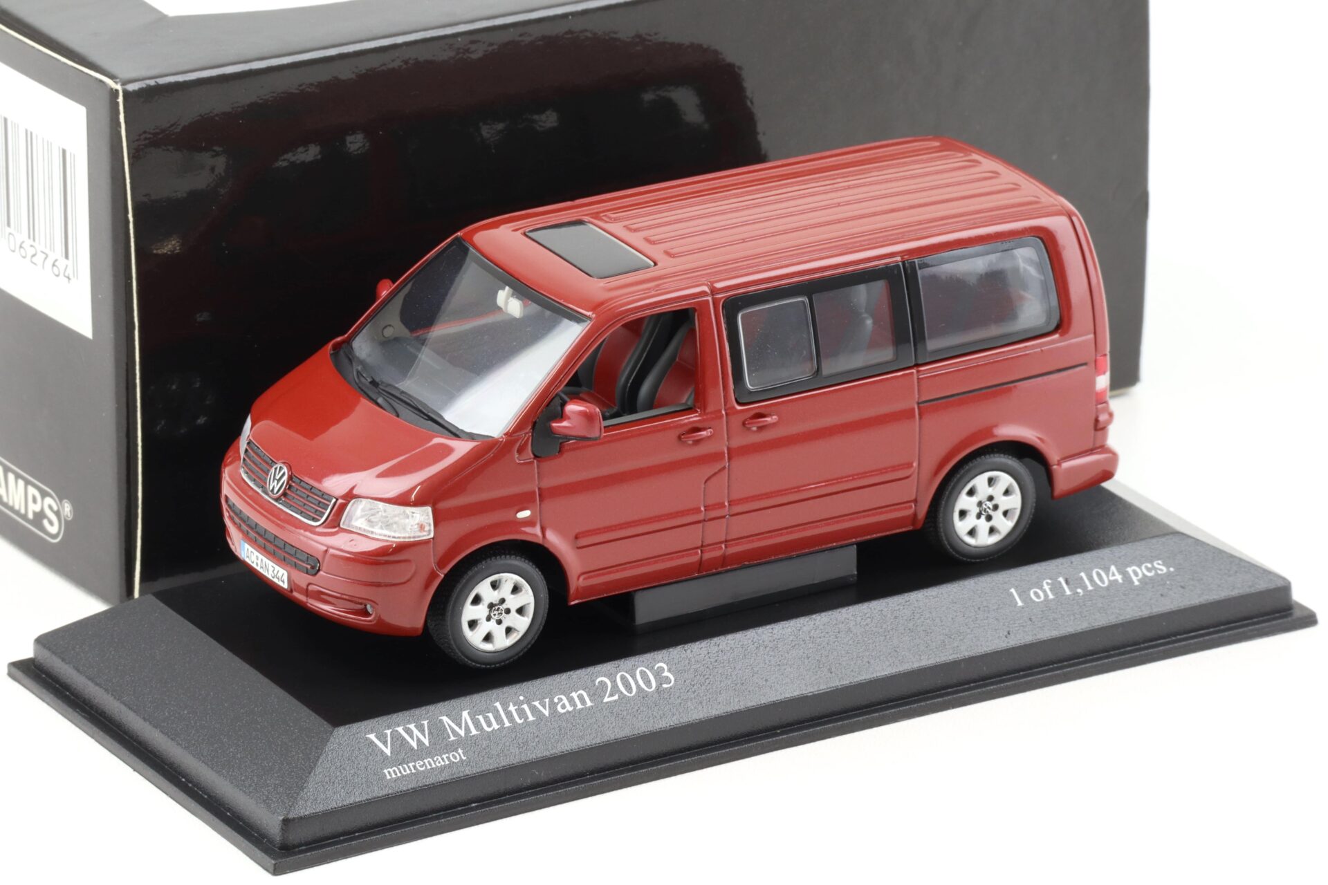 1:43 Minichamps VW T5 Multivan murena red metallic 2003