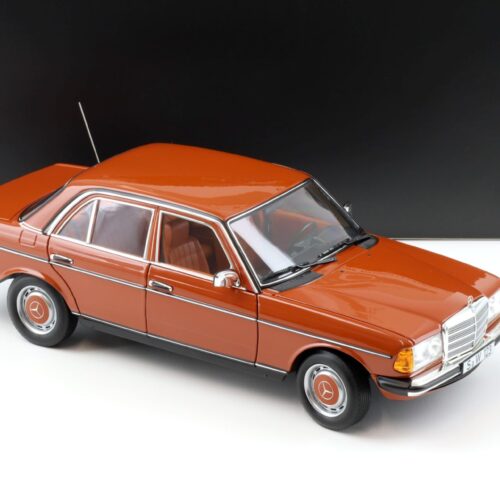 1:18 Norev Mercedes 200 W123 Limousine english red 1982 DEALER VERSION