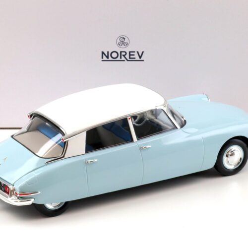 1:18 Norev Citroen DS 19 Clear blue & white 1959 - Image 3