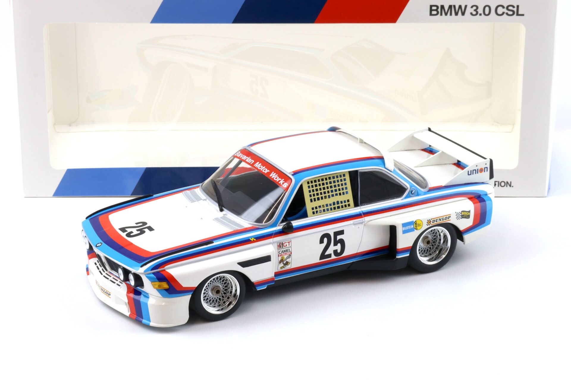 1:18 Minichamps BMW 3.0 CSL #25 Stuck IMSA Series 1975 Heritage DEALER VERSION