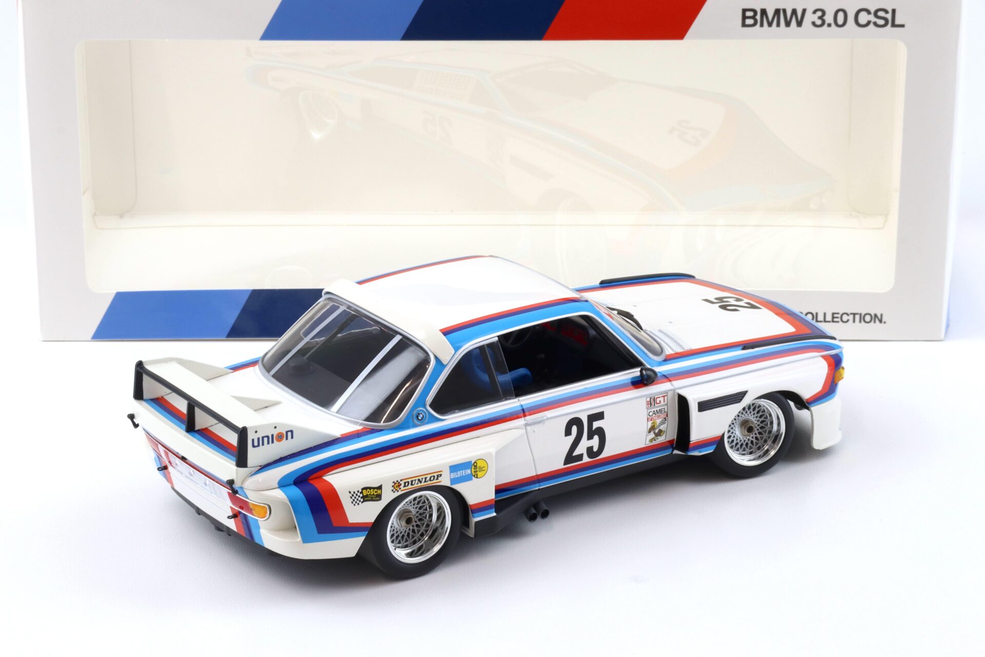 1:18 Minichamps BMW 3.0 CSL #25 Stuck IMSA Series 1975 Heritage DEALER VERSION
