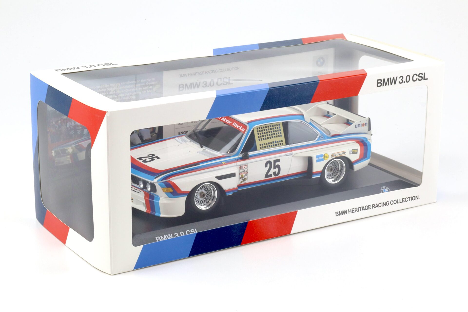 1:18 Minichamps BMW 3.0 CSL #25 Stuck IMSA Series 1975 Heritage DEALER VERSION