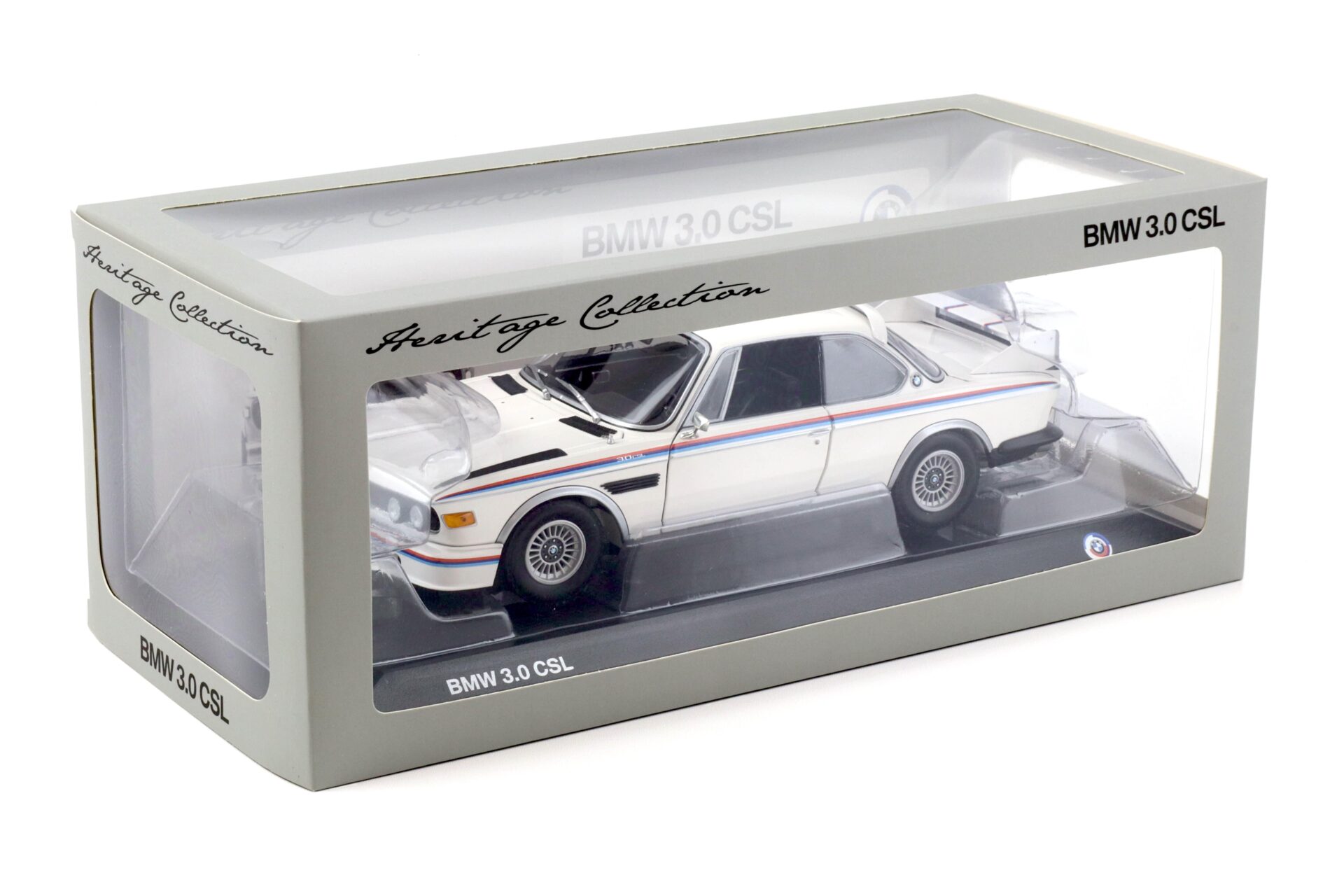 1:18 Minichamps BMW 3.0 CSL Coupe white 1973-1975 Heritage DEALER VERSION