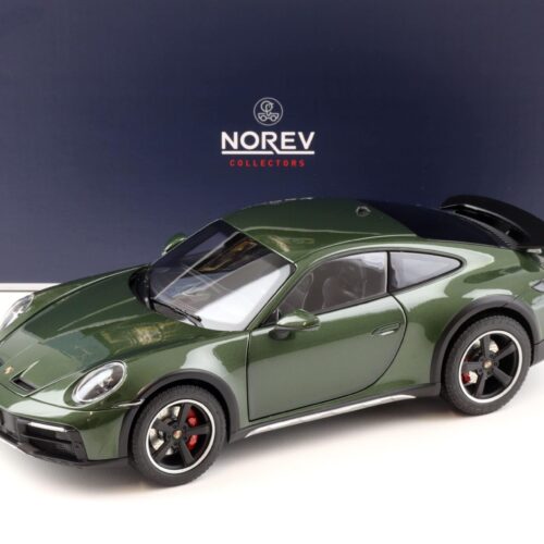 1:18 Norev Porsche 911 (992) Dakar Coupe 2023 Oakgreen metallic