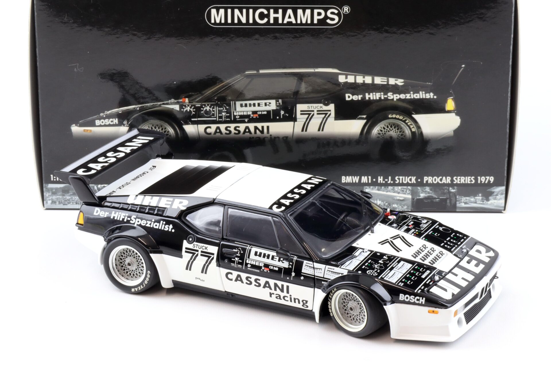 1:18 Minichamps BMW M1 Procar H.J.Stuck #77 Cassani Racing Procar Series 1979