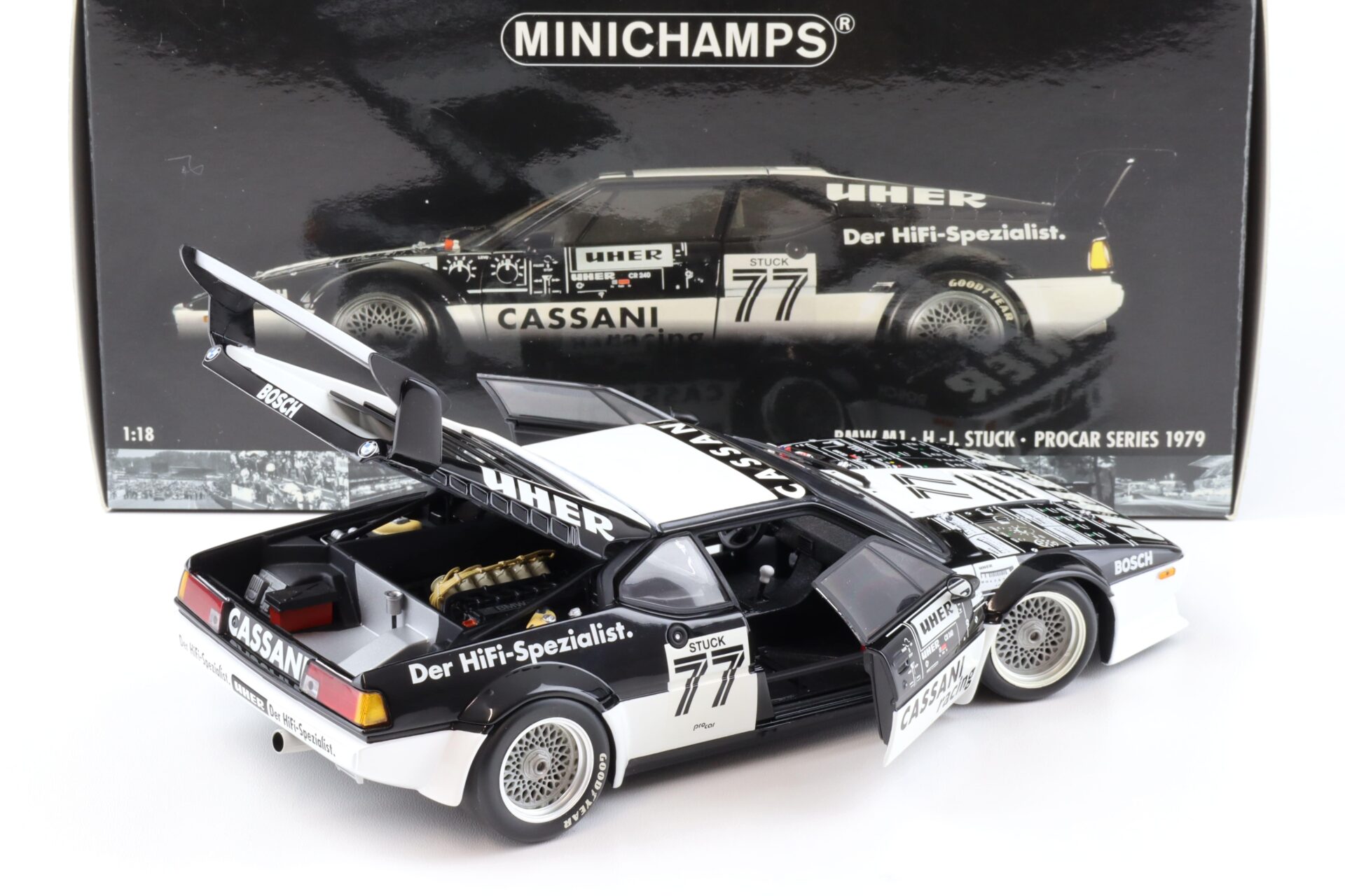 1:18 Minichamps BMW M1 Procar H.J.Stuck #77 Cassani Racing Procar Series 1979