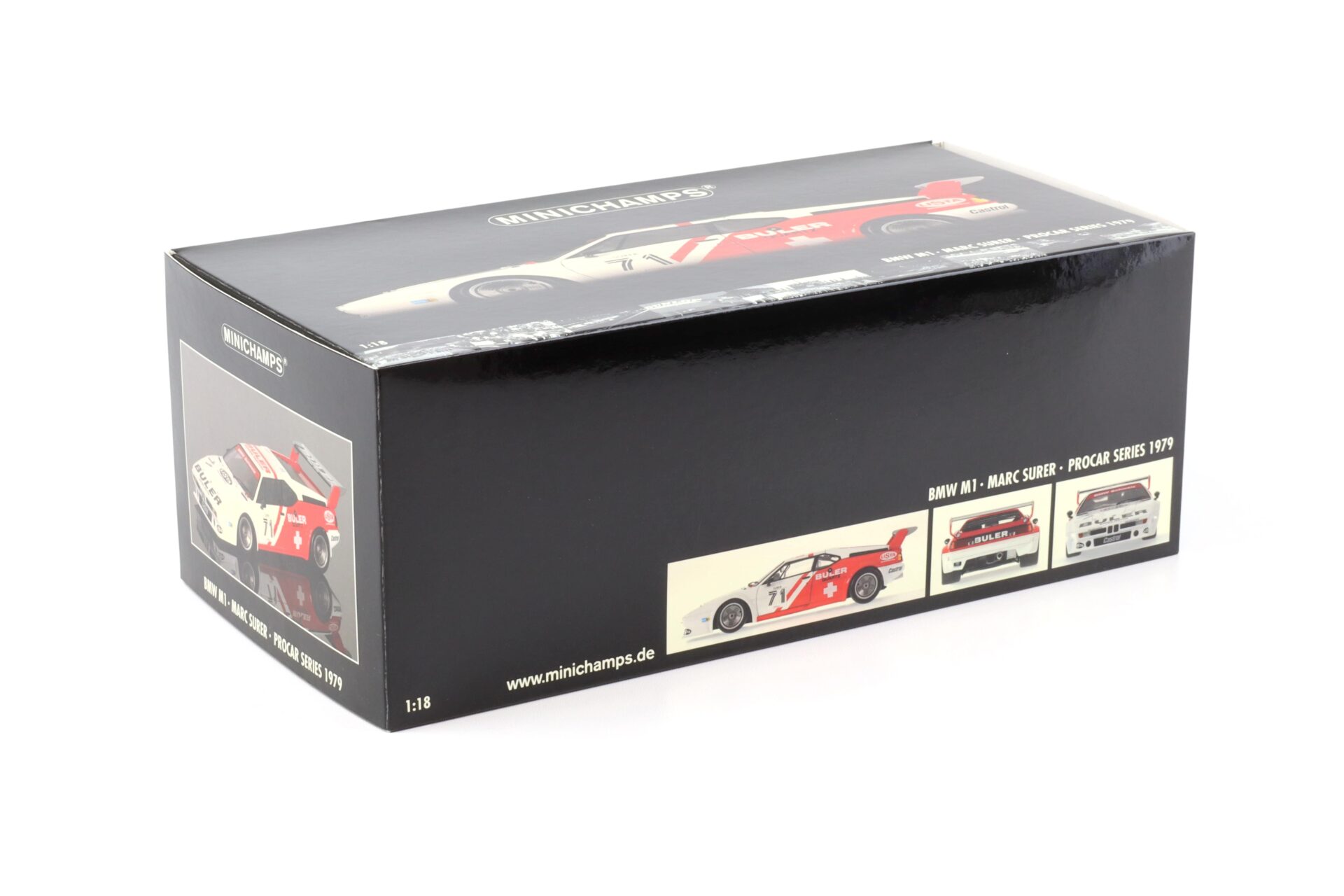 1:18 Minichamps BMW M1 Procar BULER M.Surer #71 Procar Series 1979