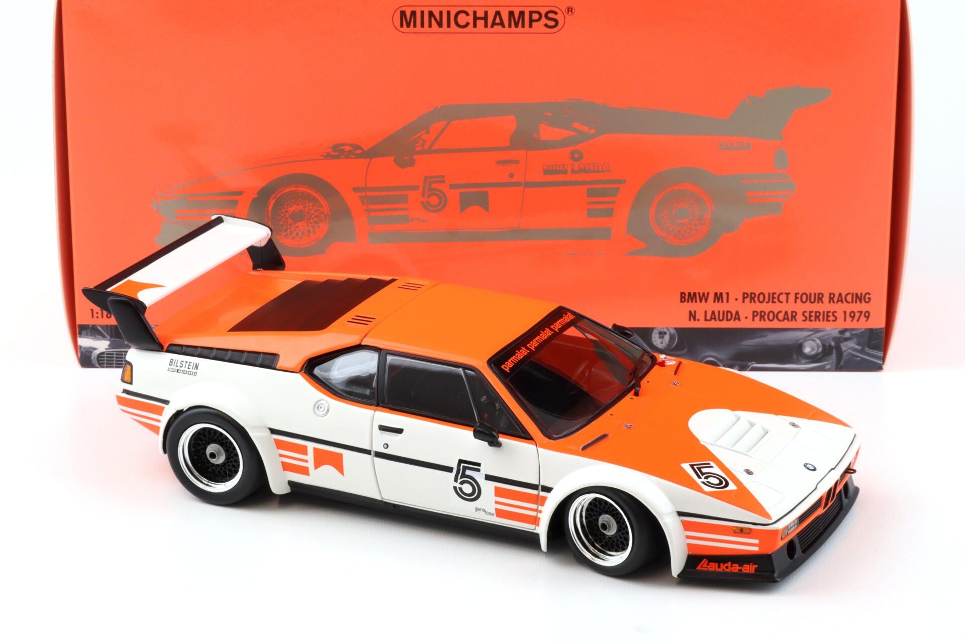 1:18 Minichamps BMW M1 Procar Project Four Racing #5 N.Lauda Procar Series 1979