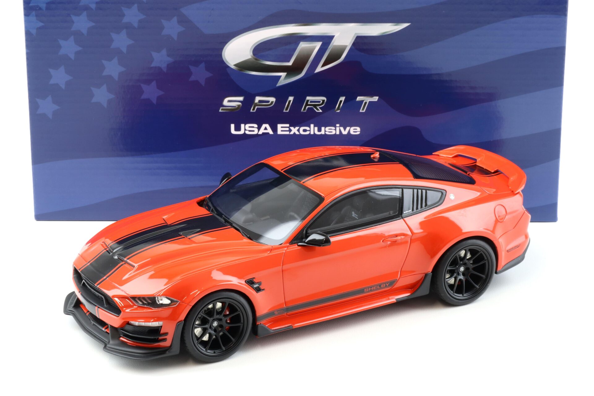 1:18 GT Spirit ACME US058 Shelby Super Snake Coupe 2021 Code orange/ black stripe