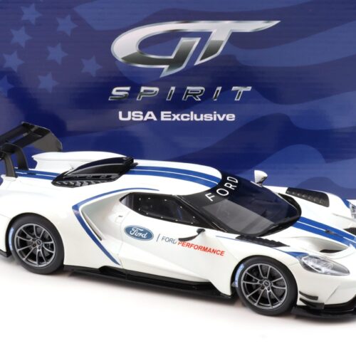 1:18 GT Spirit ACME US040 Ford GT MKII with Spoiler Frozen white/ blue stripes