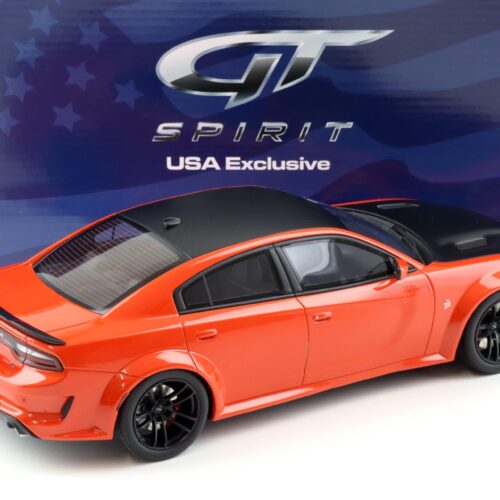 1:18 GT Spirit ACME US041 Dodge Charger Hellcat Redeye 2021 Go mango/ black
