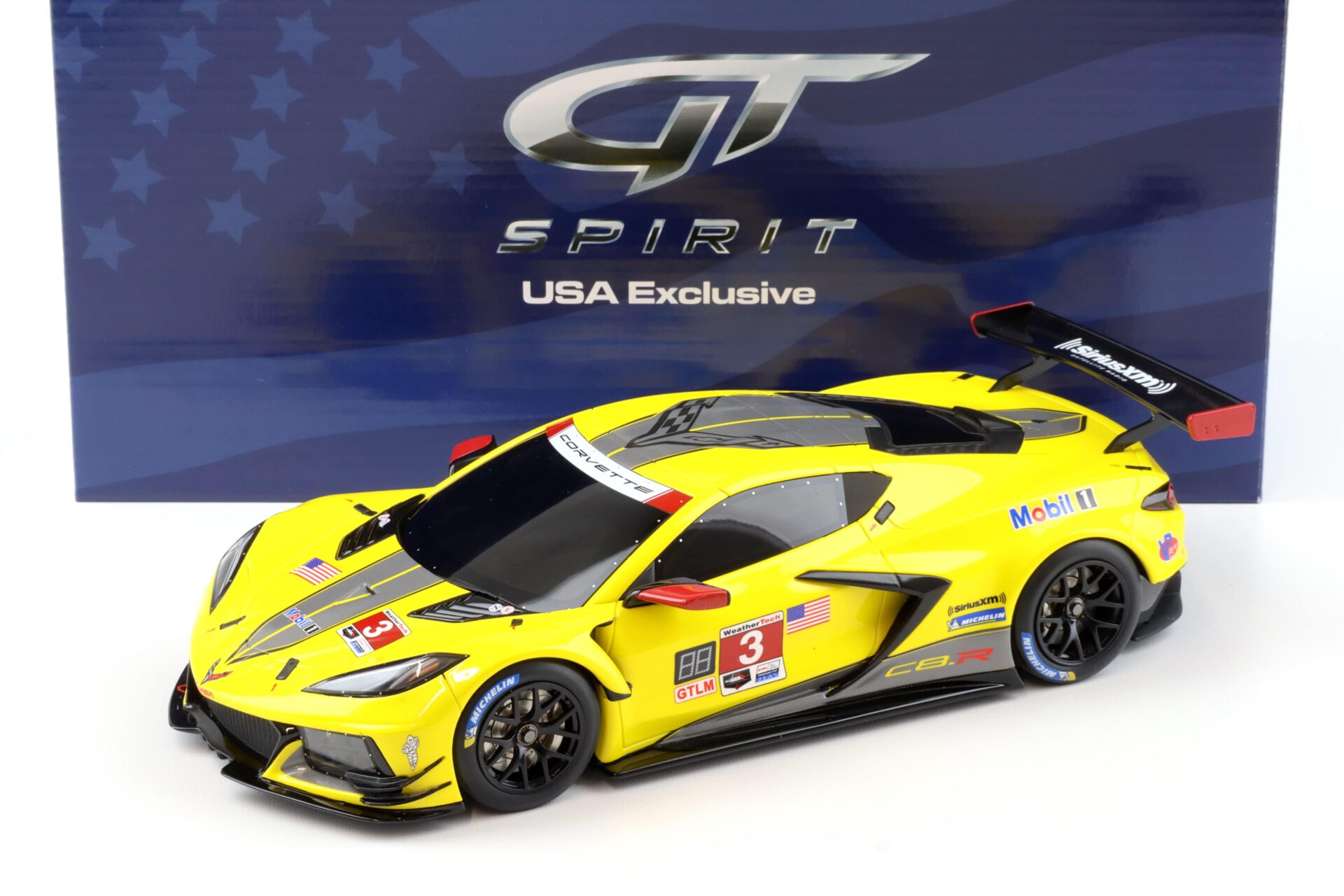 1:18 GT Spirit ACME US032 Chevrolet Corvette C8.R #3 yellow/ black 2020
