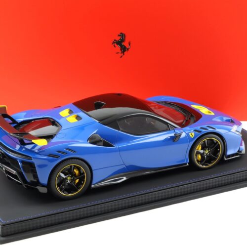 1:18 BBR Ferrari SF90 XX Stradale Azzuro Dino blue/ yellow accents - Limited 50 pcs.