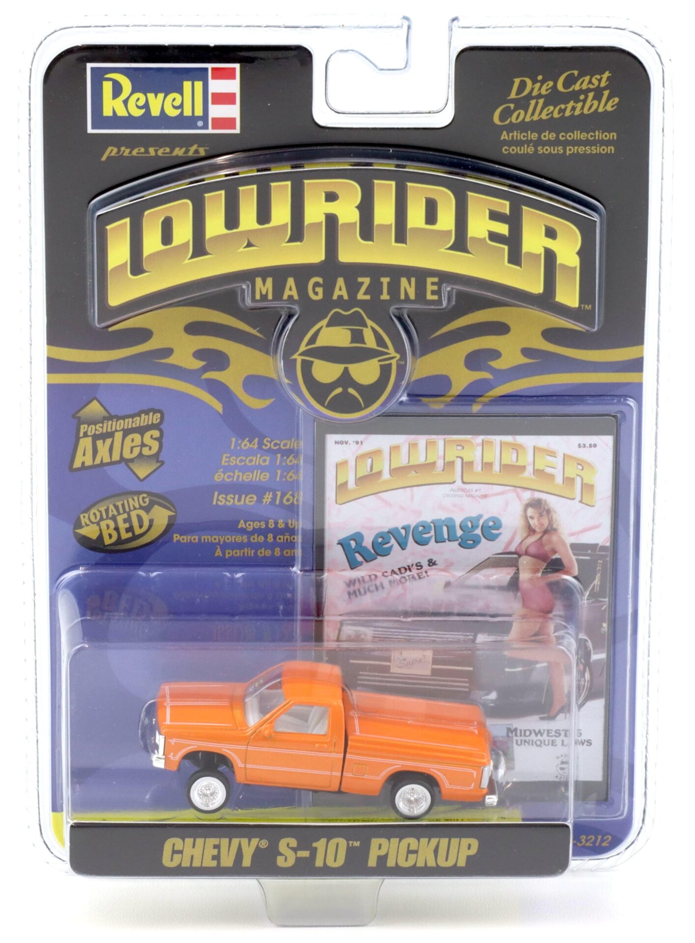 ID 93088 orig 1.jpg 1:64 Revell Lowrider Chevrolet Chevy S-10 Pickup orange #168 Revenge