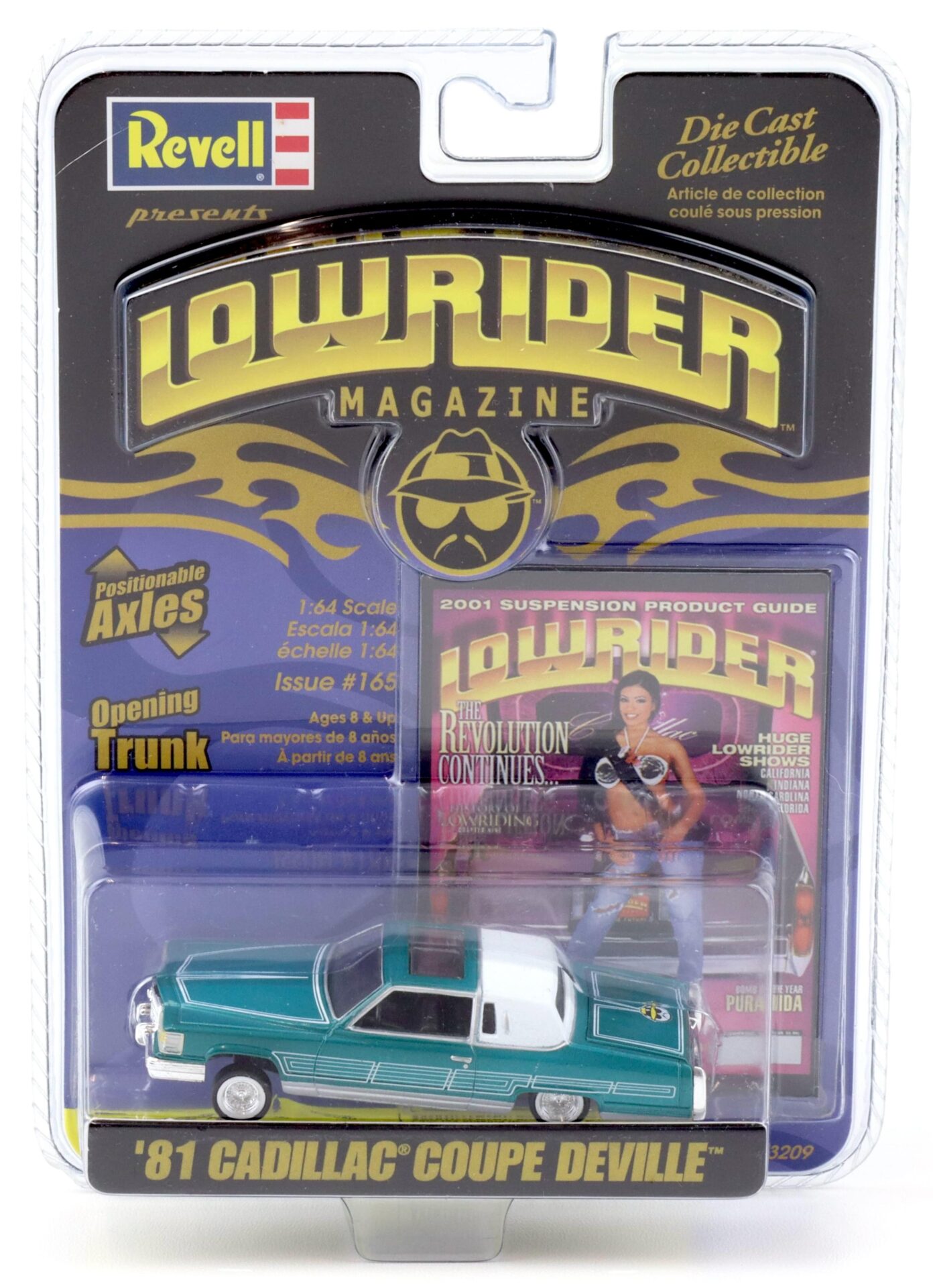 1:64 Revell Lowrider 1981 Cadillac Coupe Deville green/white #165 The Revolution Continues