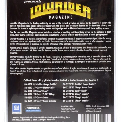 1:64 Revell Lowrider 1977 Chevrolet Monte Carlo blue #184 LA Super Show Grand Finale