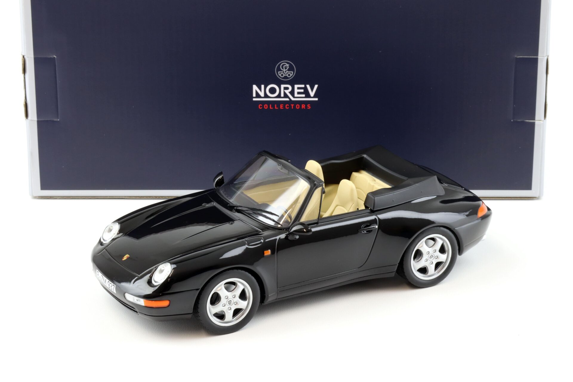 1:18 Norev Porsche 911 993 Carrera Cabriolet 1993 black 187595