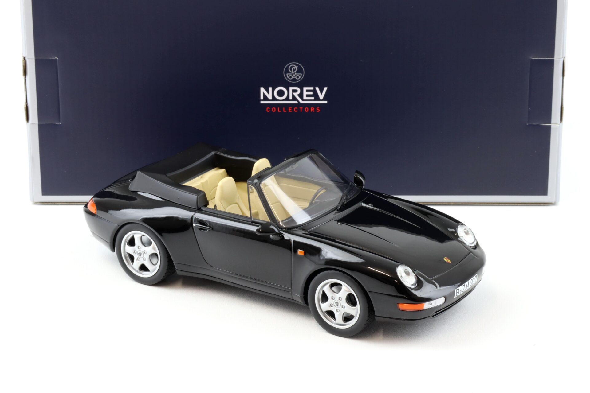 1:18 Norev Porsche 911 993 Carrera Cabriolet 1993 black 187595