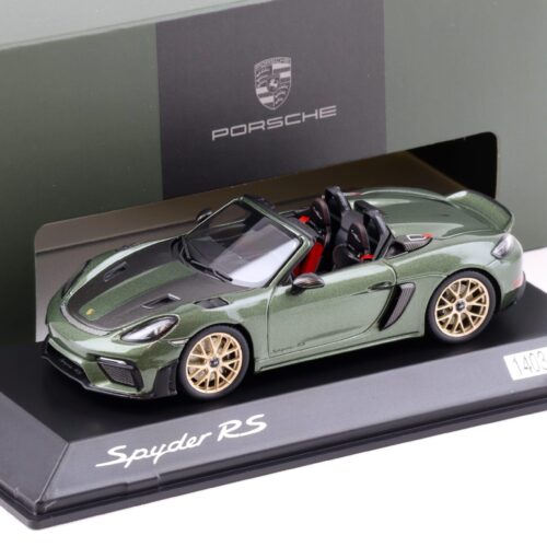 1:43 Spark Porsche 718 Spyder RS (982) oak green/ gold wheels WAP DEALER