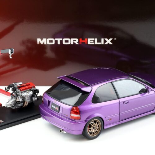 1:18 Motorhelix Honda Civic Type R (EK9) Customized Version pearl purple + engine M85007