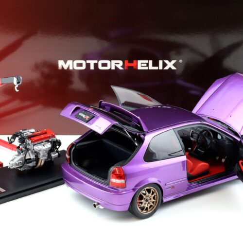 1:18 Motorhelix Honda Civic Type R (EK9) Customized Version pearl purple + engine M85007
