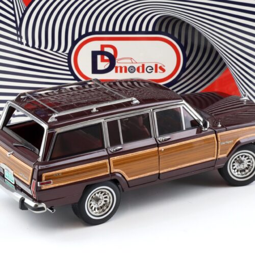1:18 DD-Models Jeep Grand Wagoneer 1991 Black cherry dark red/ wood DO00110