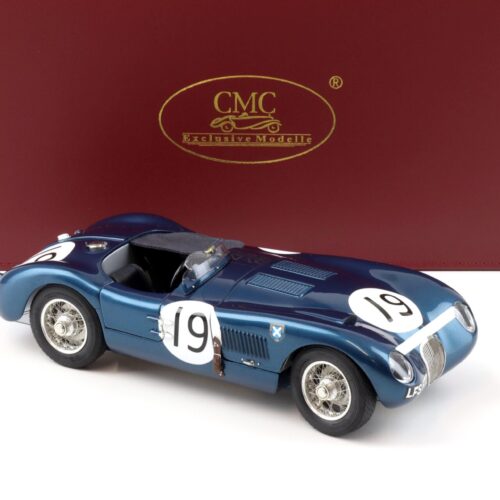 1:18 CMC Jaguar C-Type Goodwood Members Meeting 1954 Jimmy Stewart #19 M-192