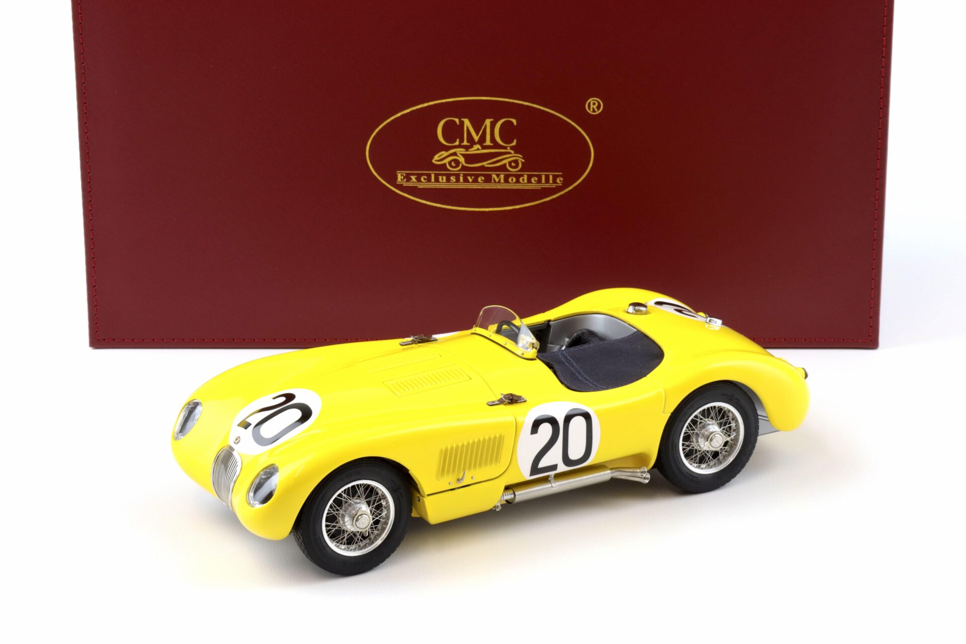 1:18 CMC Jaguar C-Type 24h France 1953 Roger Laurent/ Charles de Tornaco #20 M-194