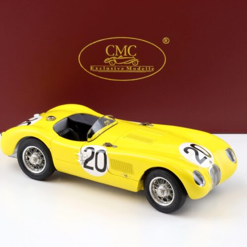 1:18 CMC Jaguar C-Type 24h France 1953 Roger Laurent/ Charles de Tornaco #20 M-194