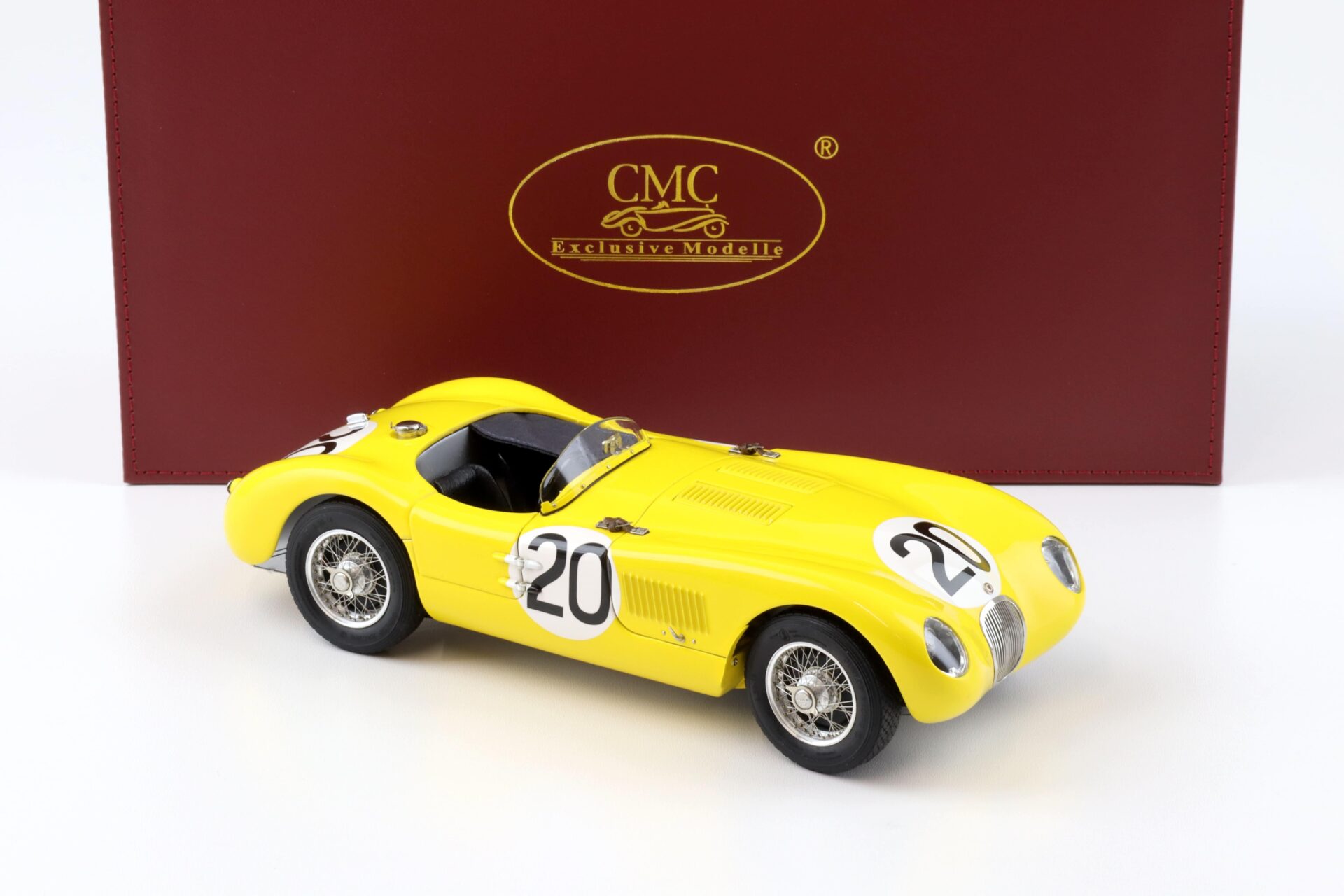 1:18 CMC Jaguar C-Type 24h France 1953 Roger Laurent/ Charles de Tornaco #20 M-194