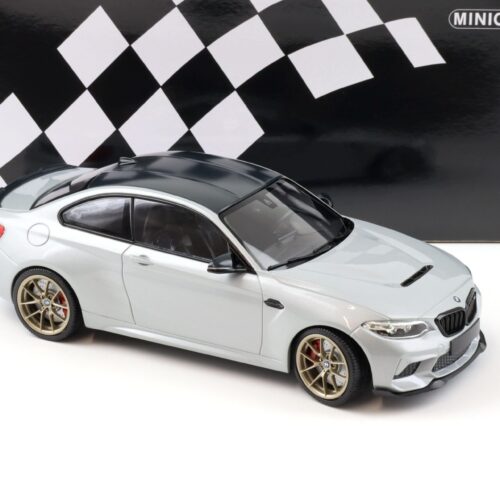 1:18 Minichamps BMW M2 CS (F87) Coupe 2020 silver metallic/ gold wheels