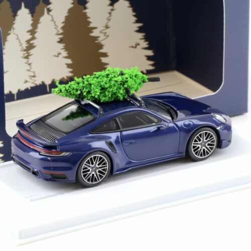 1:43 Minichamps Porsche 911 992 Turbo S Weihnachten 2024 Enzian blue WAP DEALER