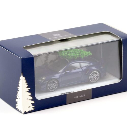 1:43 Minichamps Porsche 911 992 Turbo S Weihnachten 2024 Enzian blue WAP DEALER
