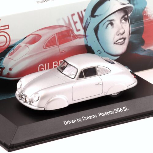 1:43 Spark Porsche 356 SL Coupe silver Gilberte Thirion MAP Porsche Museum