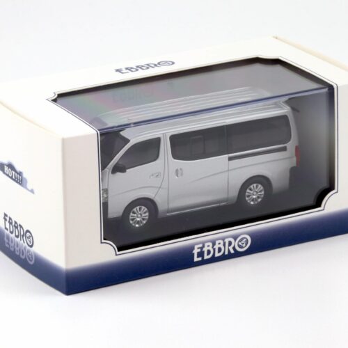 1:43 Ebbro Nissan NV350 Caravan Van DX 2012 silver metallic