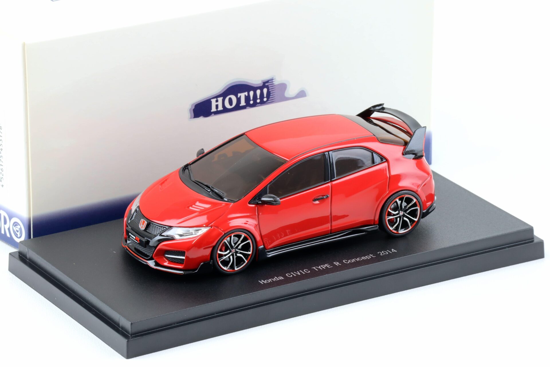 1:43 Ebbro Honda Civic Type R Concept 2014 red