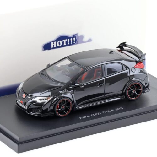1:43 Ebbro Honda Civic Type R 2015 UK License Plate Crystal black pearl
