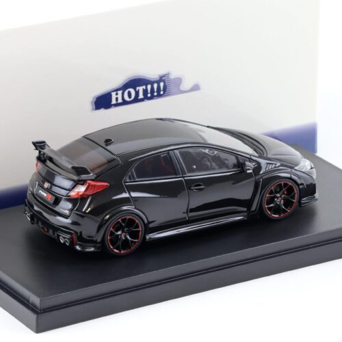 1:43 Ebbro Honda Civic Type R 2015 UK License Plate Crystal black pearl