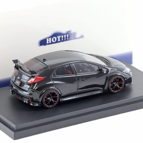 1:43 Ebbro Honda Civic Type R 2015 Japanese License Plate Crystal black pearl