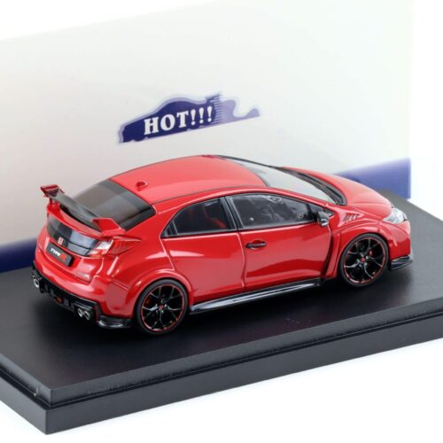 1:43 Ebbro Honda Civic Type R 2015 UK License Plate Milano red