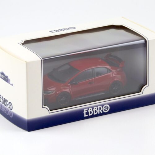 1:43 Ebbro Honda Civic Type R 2015 UK License Plate Milano red