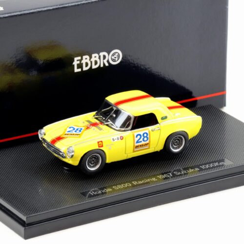 1:43 Ebbro Honda S800 Racing 1967 Suzuka 1000km #28 yellow