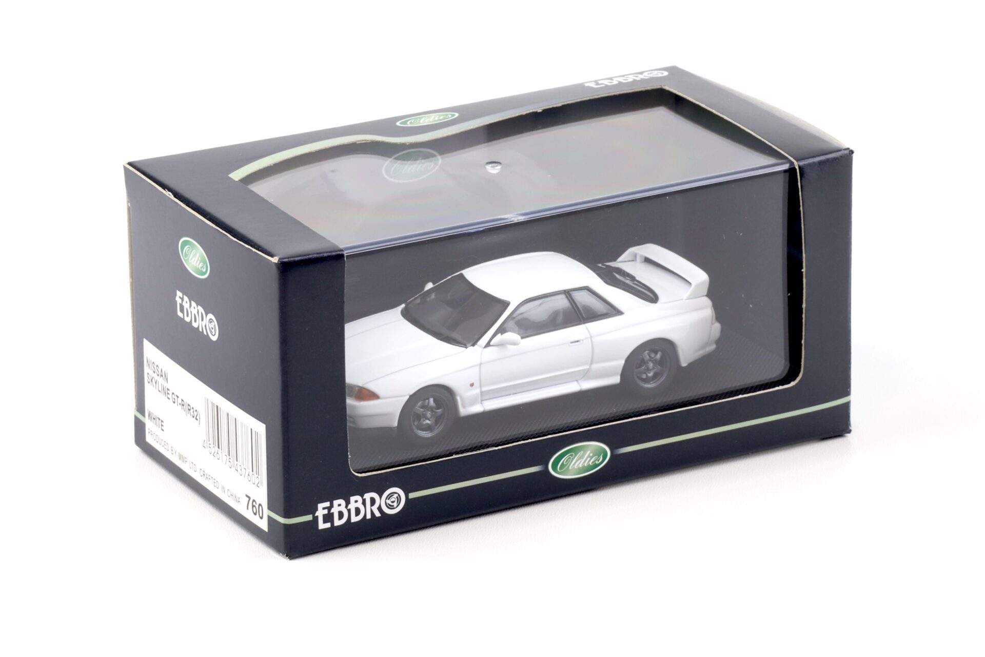 1:43 Ebbro Nissan Skyline GT-R R32 Coupe white 1989