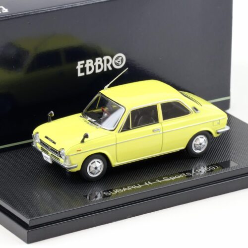 1:43 Ebbro Subaru FF-1 Sports Sedan 2-door 1969 yellow