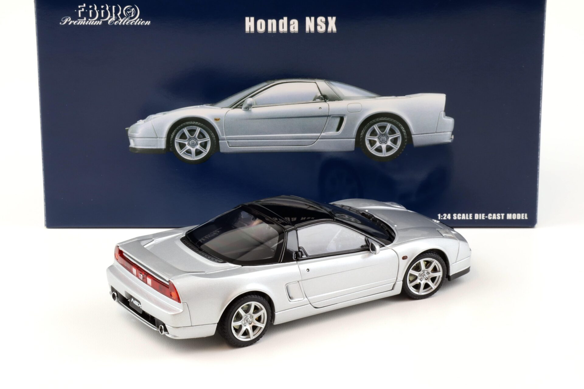 1:24 Ebbro Premium Honda NSX Facelift silver 2001