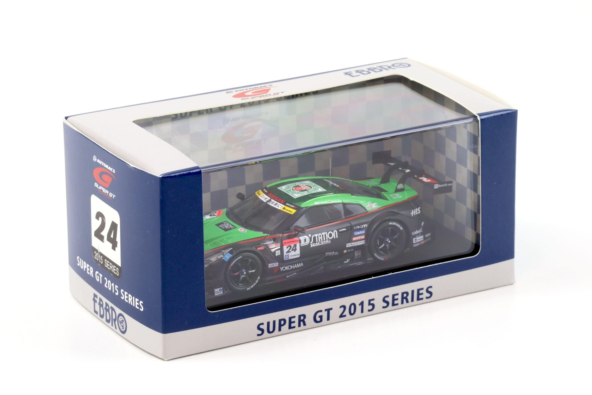 1:43 Ebbro Nissan GT-R Super GT500 Rd.4 Fuji Winner 2015 D´station ADVAN #24