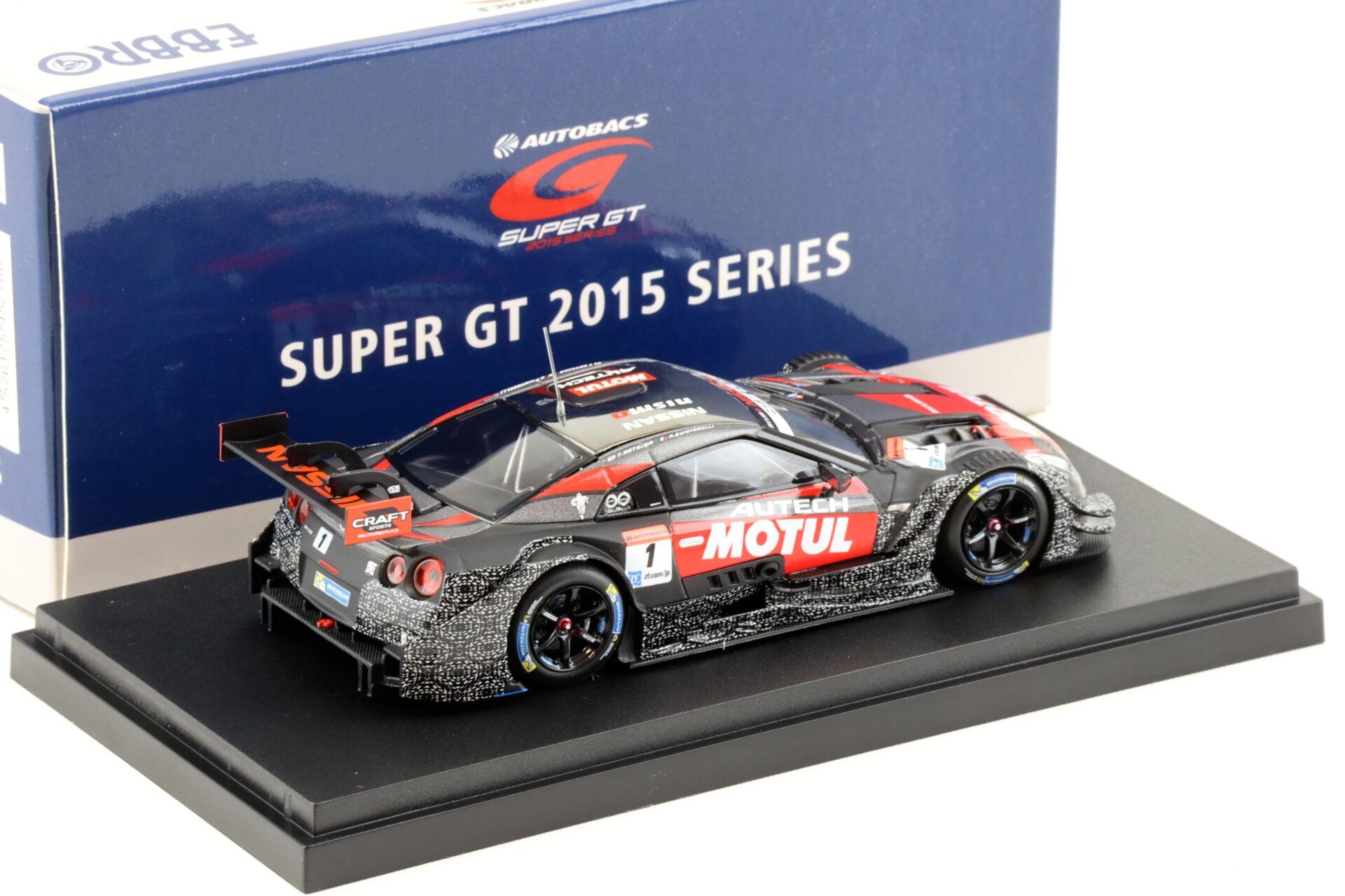 1:43 Ebbro Nissan GT-R Super GT500 Okayama Test 2015 MOTUL AUTECH #1